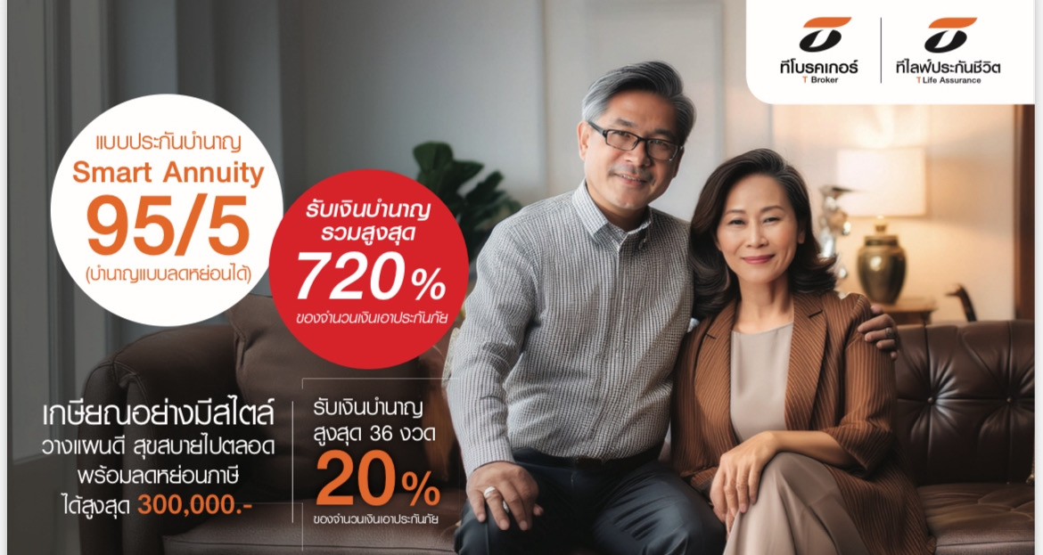 Smart Annuity  สมาร์ท แอนนิวตี้ 95/5 (บำนาญแบบลดหย่อนได้)